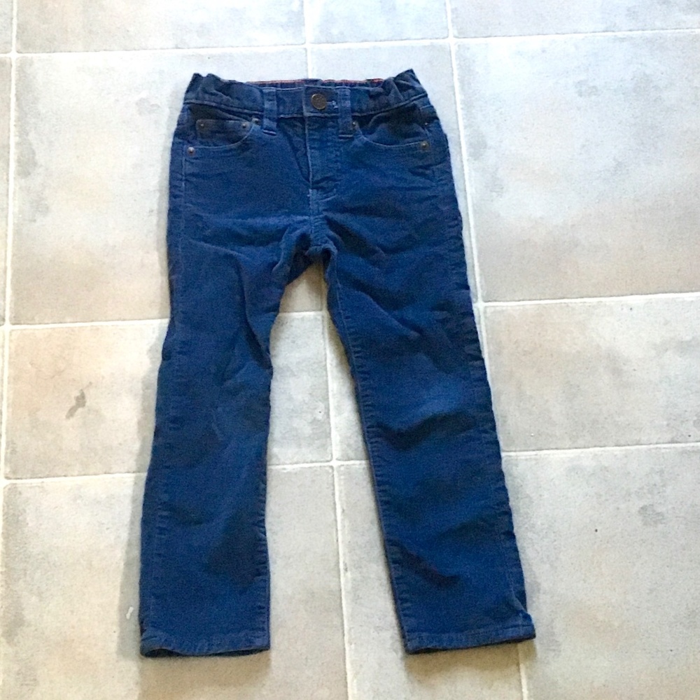 CrewCuts stretch boys blue corduroy pants size 4